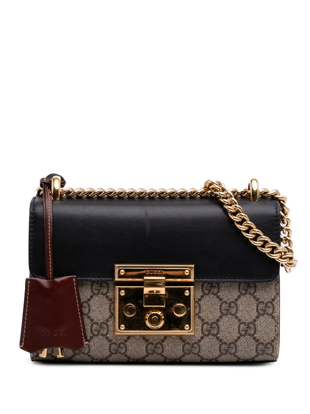Gucci Pre-Owned 2016-2025 Small GG Supreme Padlock crossbody bag - Gucci Pre-Owned 2016-2025 Small GG Supreme Padlock crossbody bag -