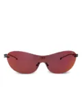 Diesel Iconic rimless shield sunglasses - Black