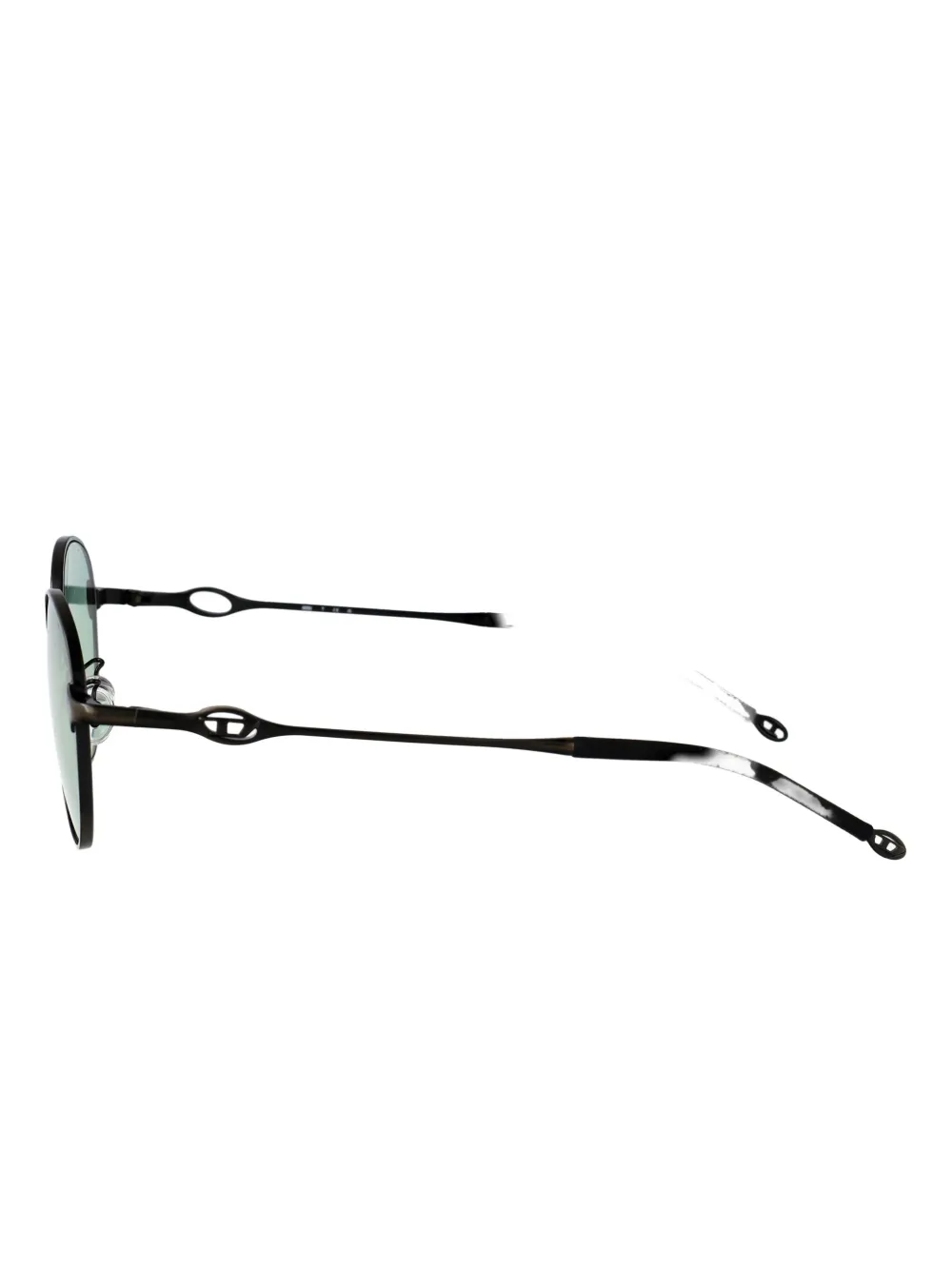 Diesel round-frame sunglasses Zwart