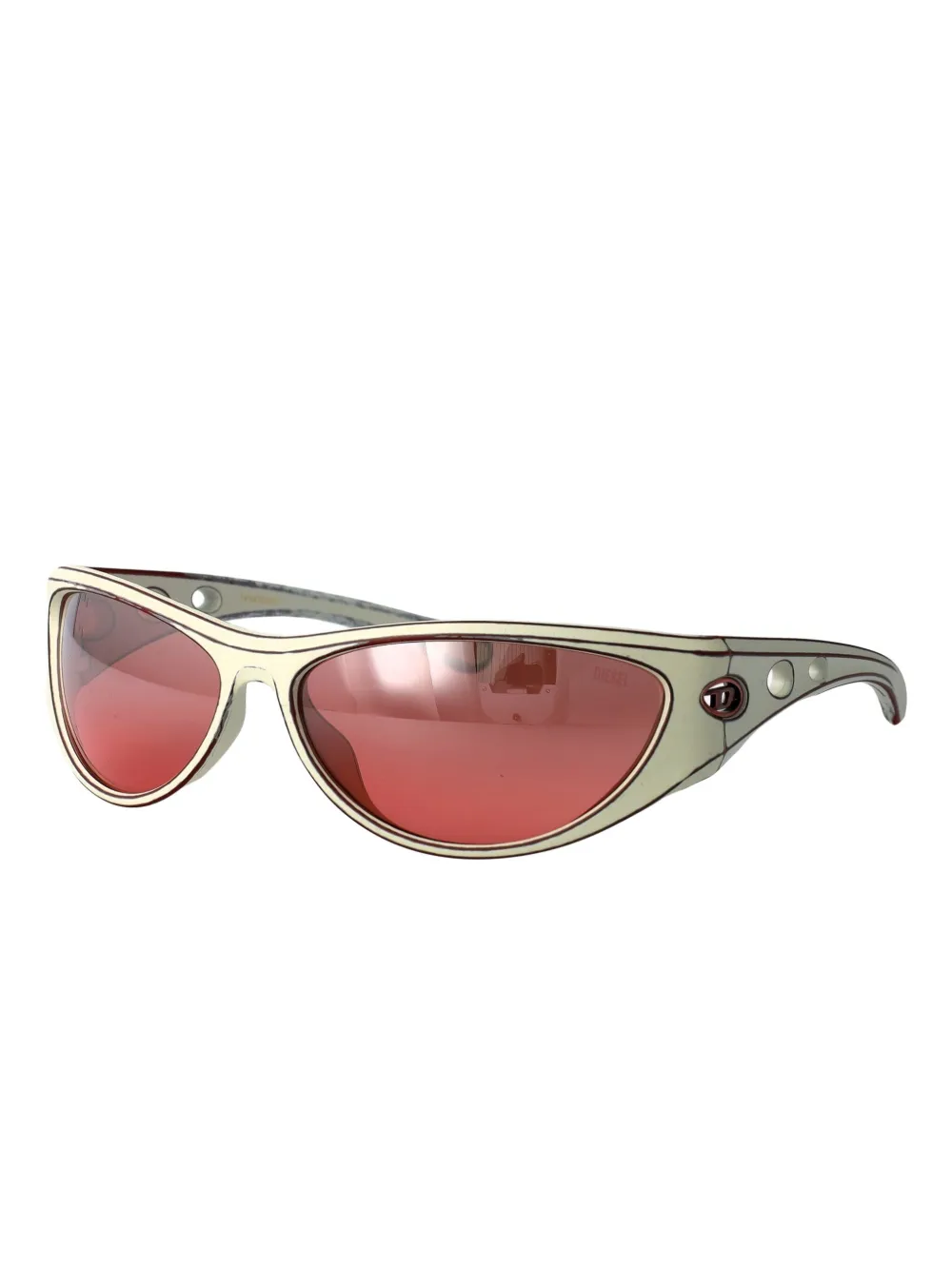 Diesel geometric-frame sunglasses Grijs