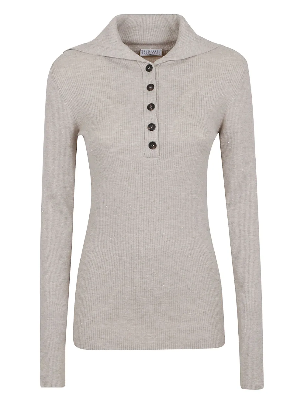 Brunello Cucinelli ribbed-knit sweater Grijs