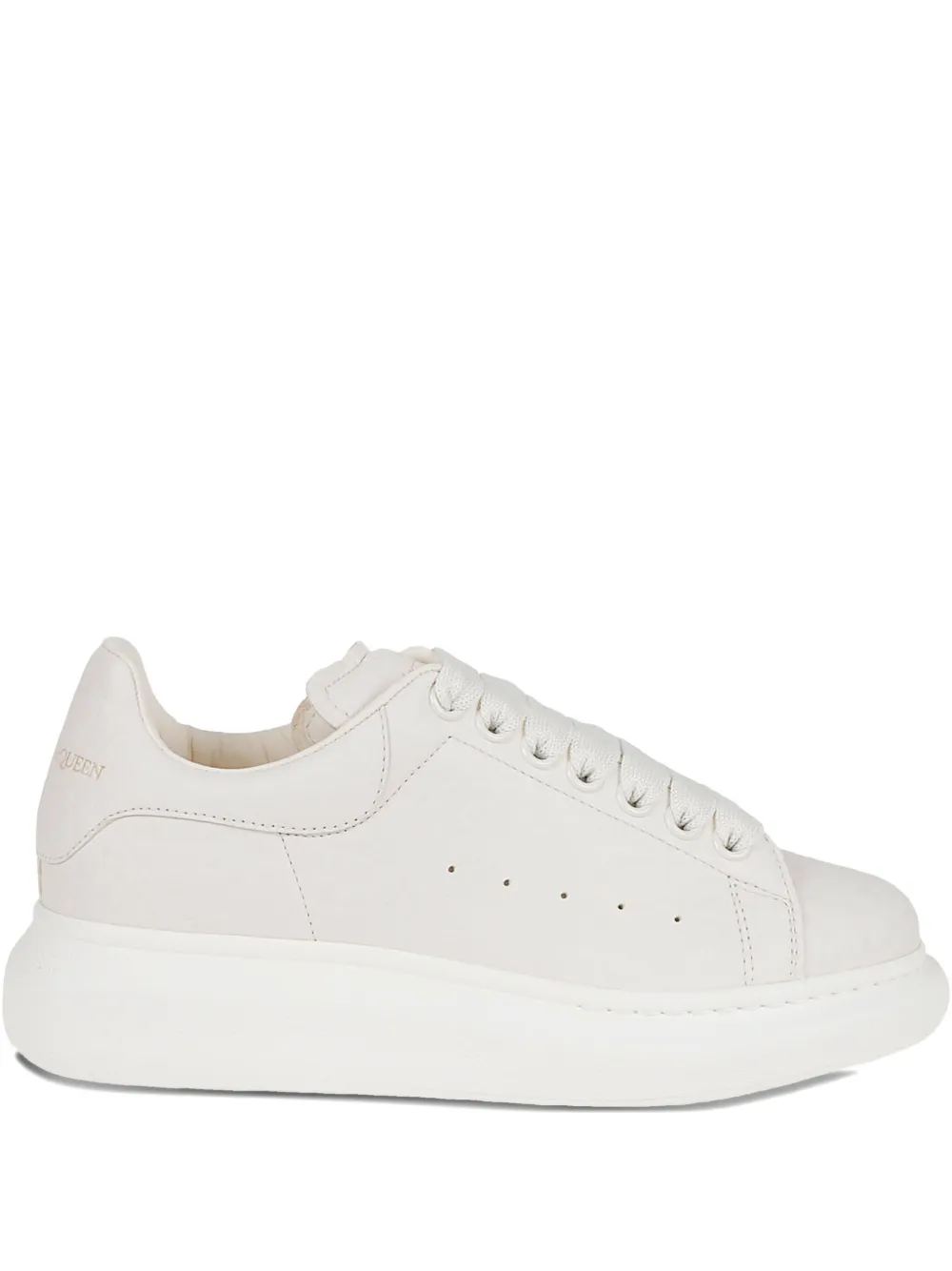 Alexander McQueen Oversized leather platform sneakers - ニュートラル Alexander McQueen Oversized leather platform sneakers - ニュートラル
