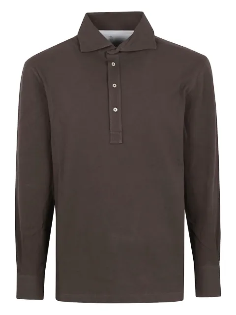 Brunello Cucinelli long-sleeved polo shirt