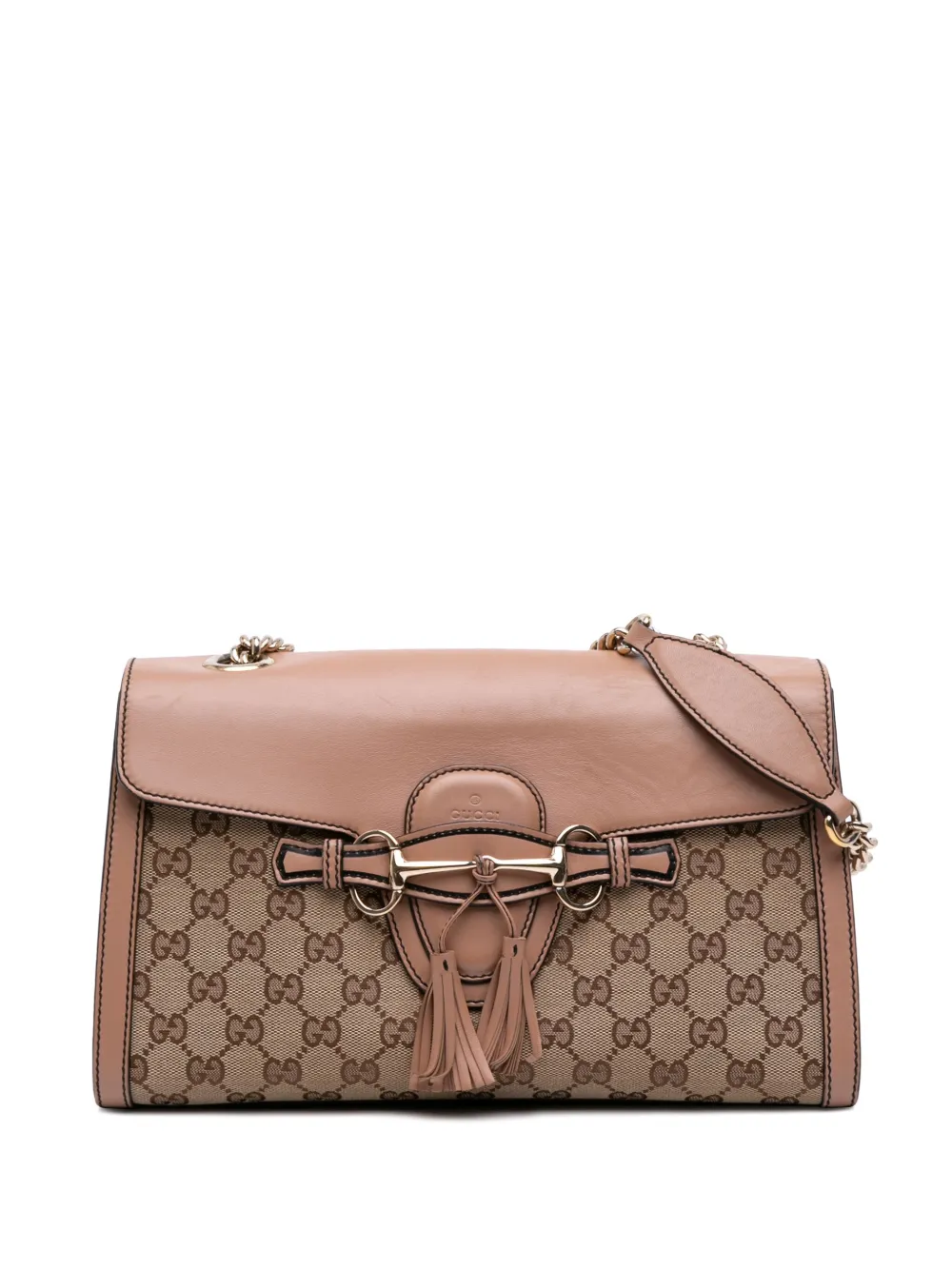Gucci Pre-Owned 2016-2025 ミディアム GGキャンバス エミリー ショルダーバッグ - ブラウン Gucci Pre-Owned 2016-2025 ミディアム GGキャンバス エミリー ショルダーバッグ - ブラウン