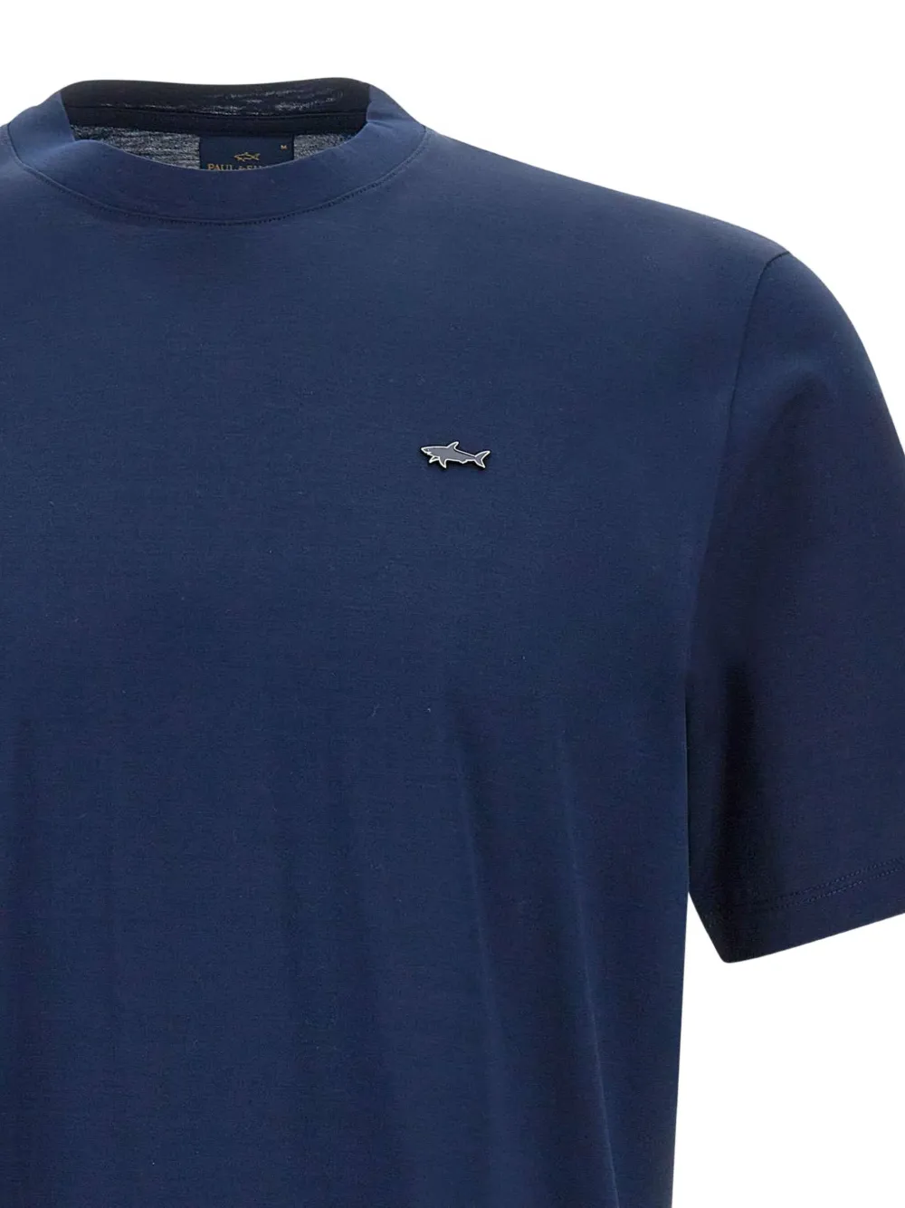 Paul & Shark logo cotton T-shirt Blauw