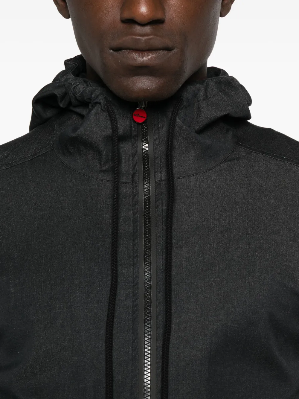 Kiton Jack met capuchon Zwart