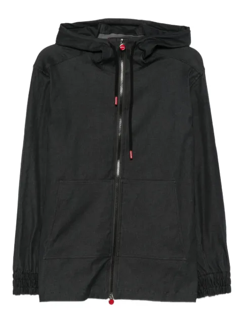 Kiton hooded zip-up jacket