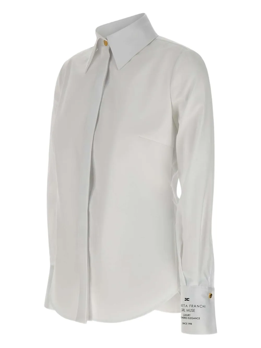 Elisabetta Franchi classic-collar shirt Wit