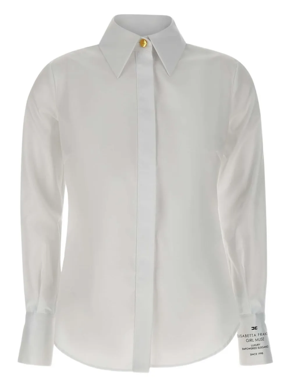 Elisabetta Franchi classic-collar shirt - ホワイト Elisabetta Franchi classic-collar shirt - ホワイト