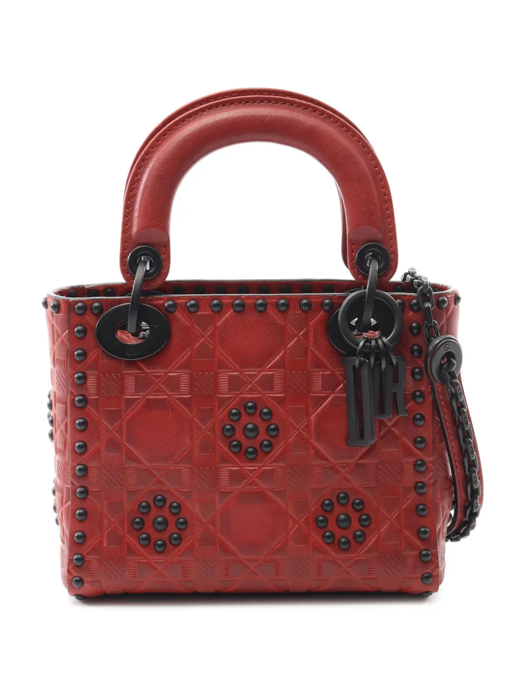 Christian Dior Pre-Owned 2016-2017 Mini Embossed Calfskin Cannage Christian Dior Pre-Owned 2016-2017 Mini Embossed Calfskin Cannage