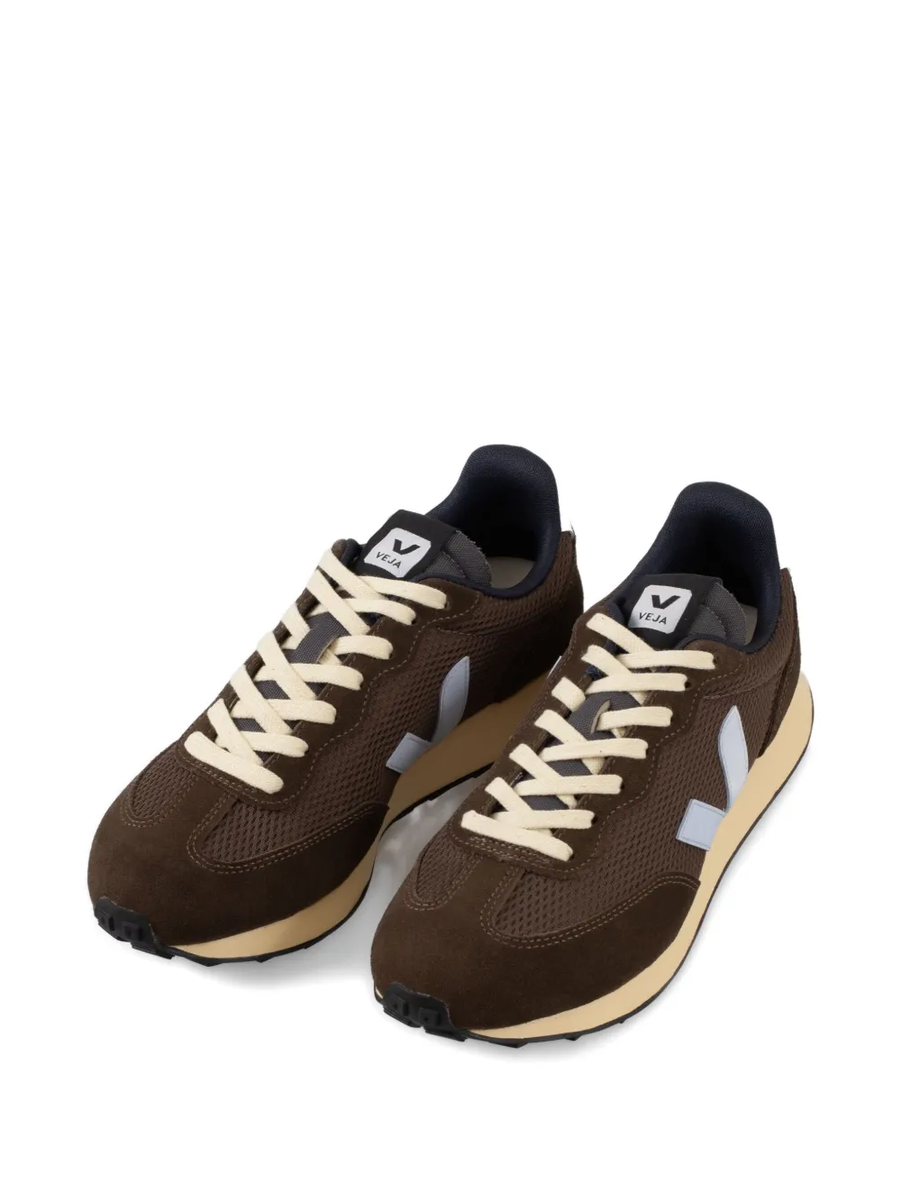 VEJA RIO BRANCO II v-logo mesh sneakers Brown