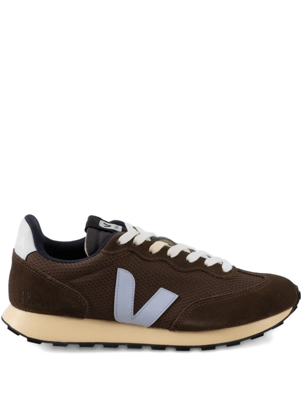 VEJA RIO BRANCO II v-logo mesh sneakers Brown