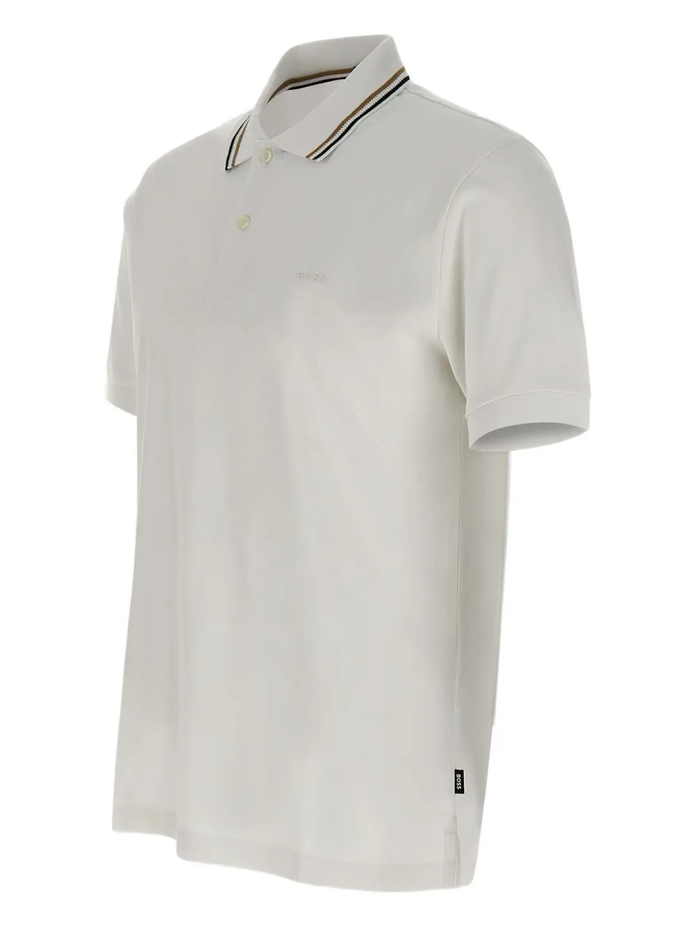 BOSS Katoenen poloshirt Wit