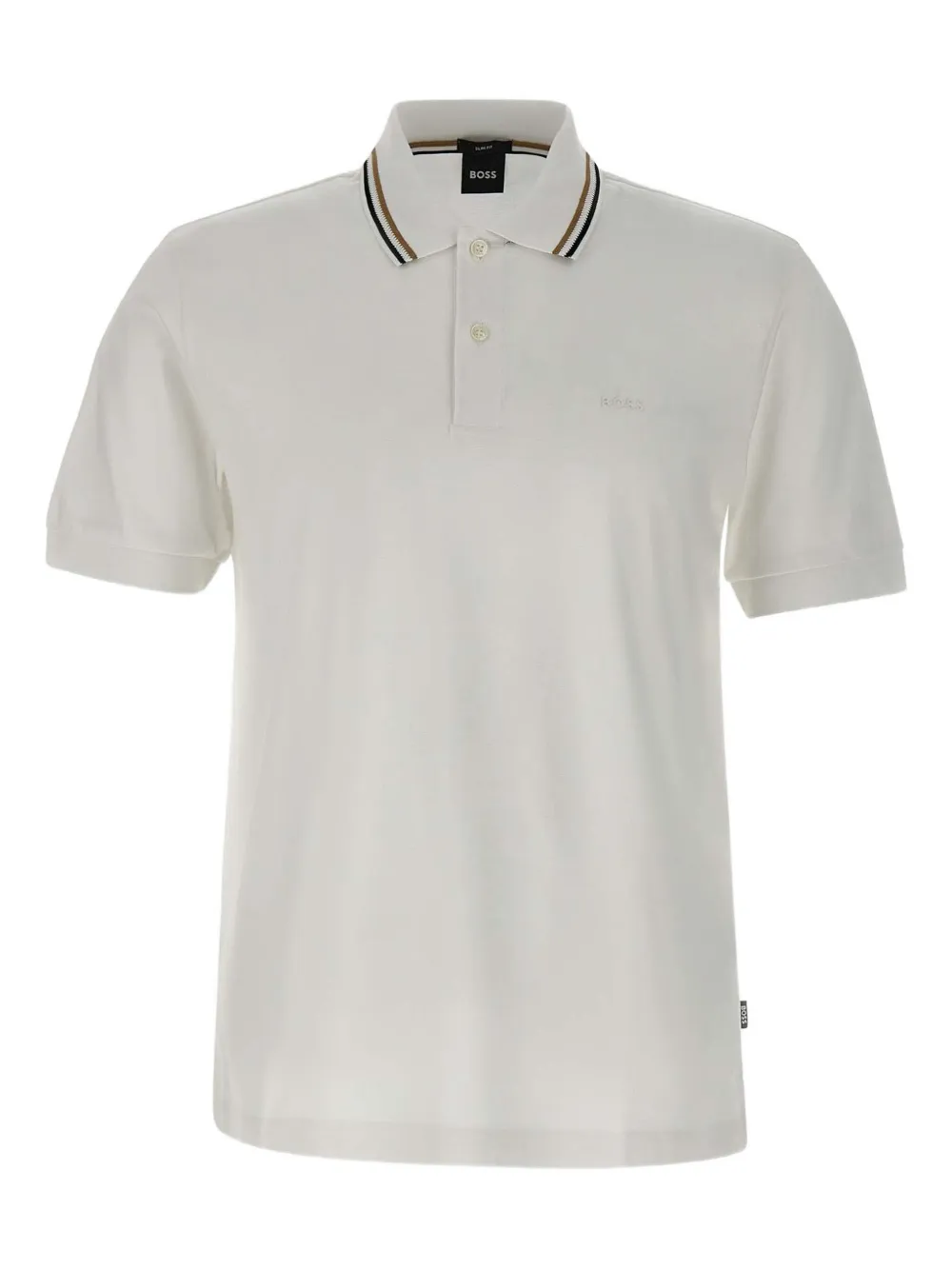 BOSS Katoenen poloshirt Wit