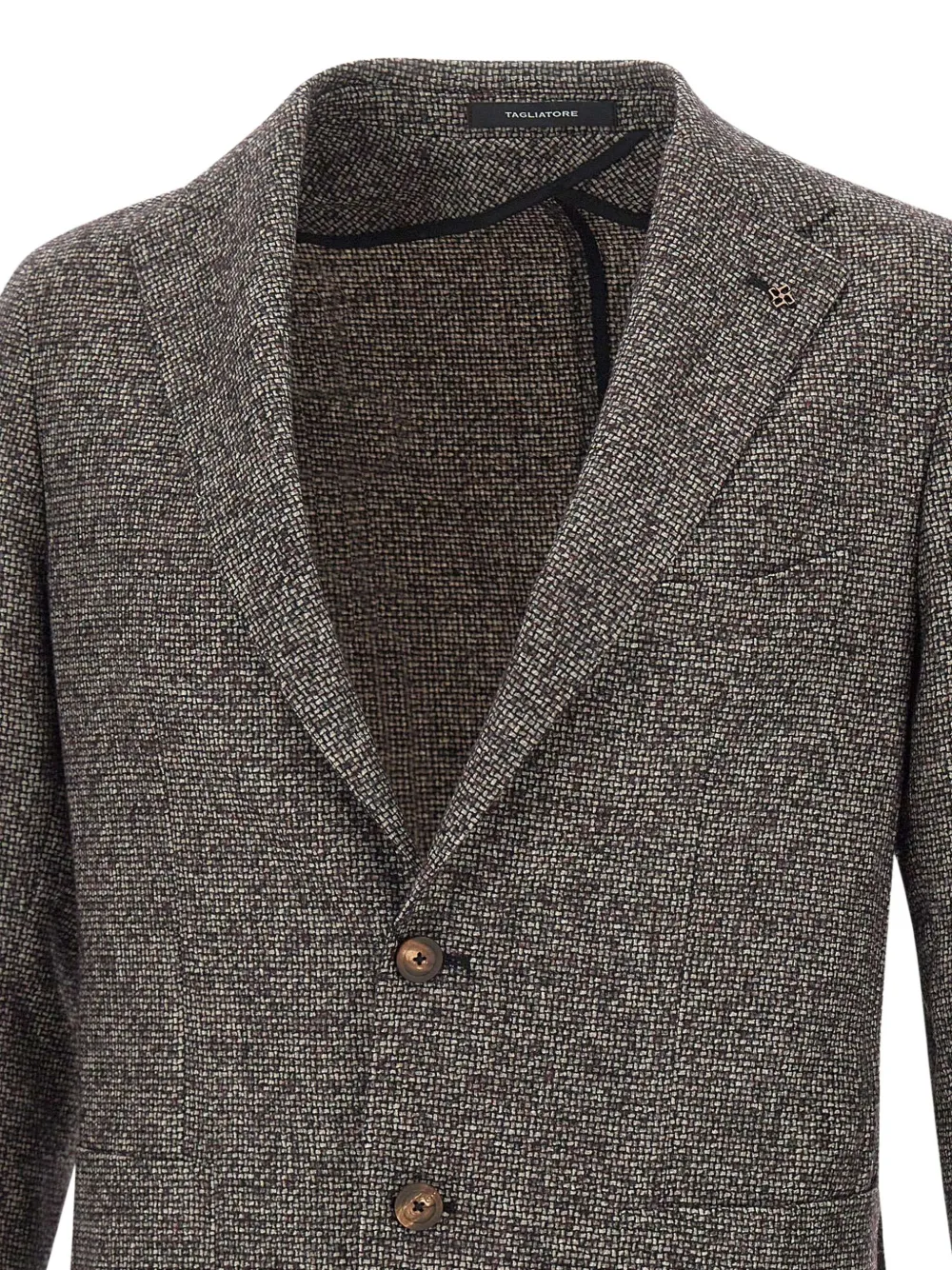 Tagliatore Blazer met enkele rij knopen Bruin