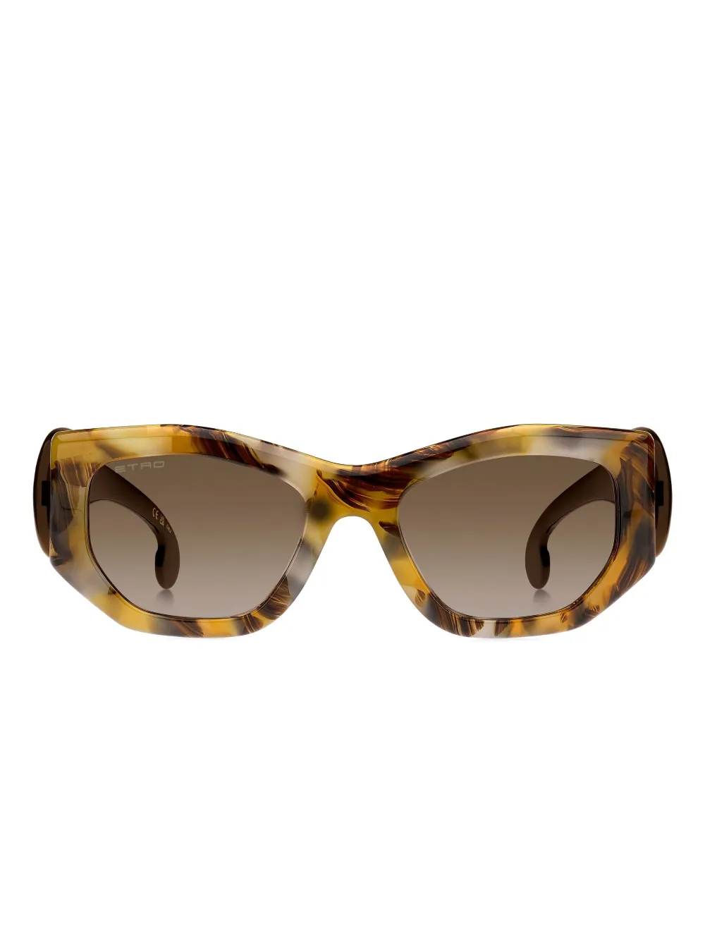 ETRO paisley cat-eye sunglasses - Marrone