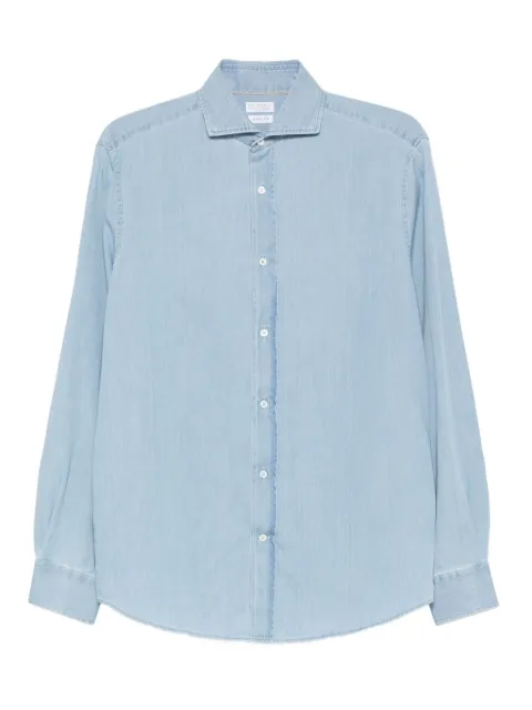 Brunello Cucinelli denim long-sleeved shirt