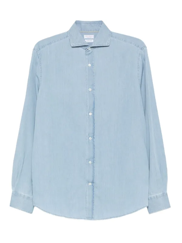 Brunello Cucinelli デニムシャツ | ブルー | FARFETCH JP