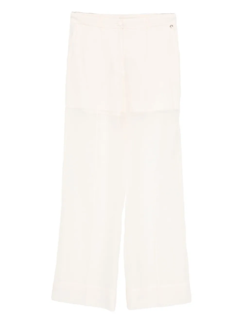 LIU JO sheer-panelled trousers Beige