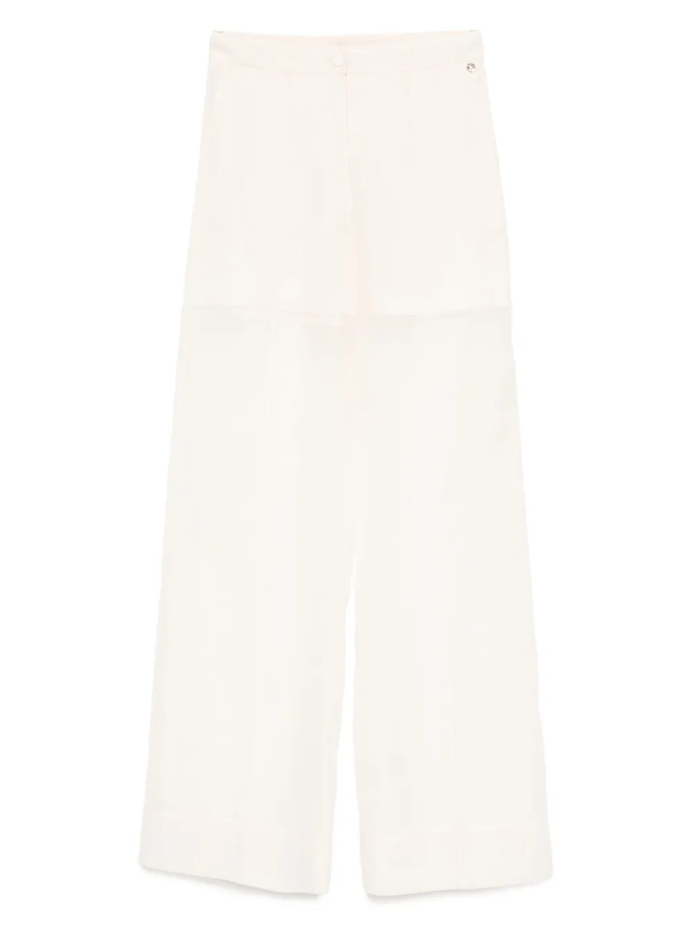 sheer-panelled trousers