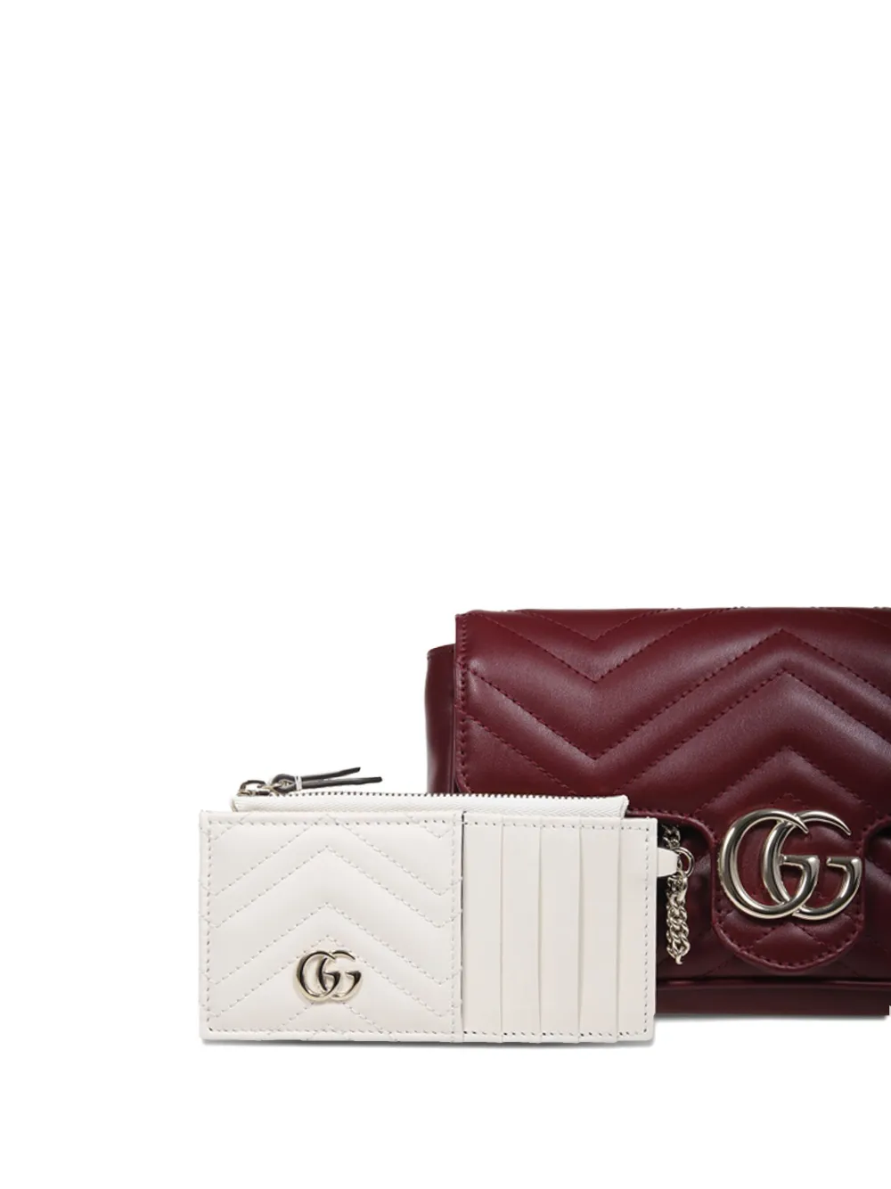 Gucci mini GG Marmont shoulder bag Rood