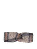 Yves Salomon twisted headband - Neutrals