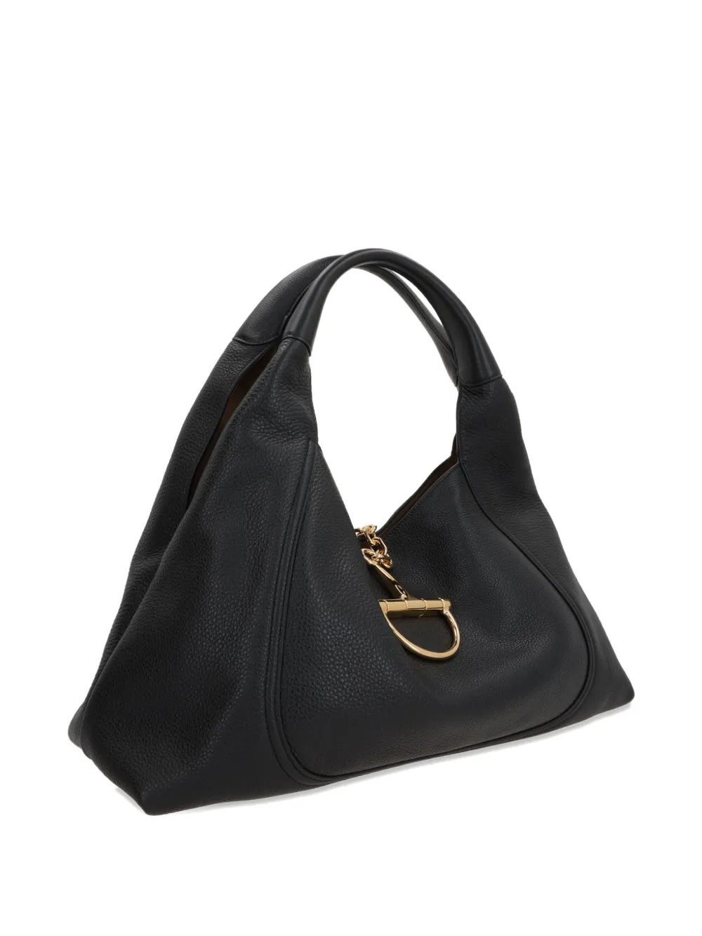 Gucci medium Softbit leather tote bag Zwart