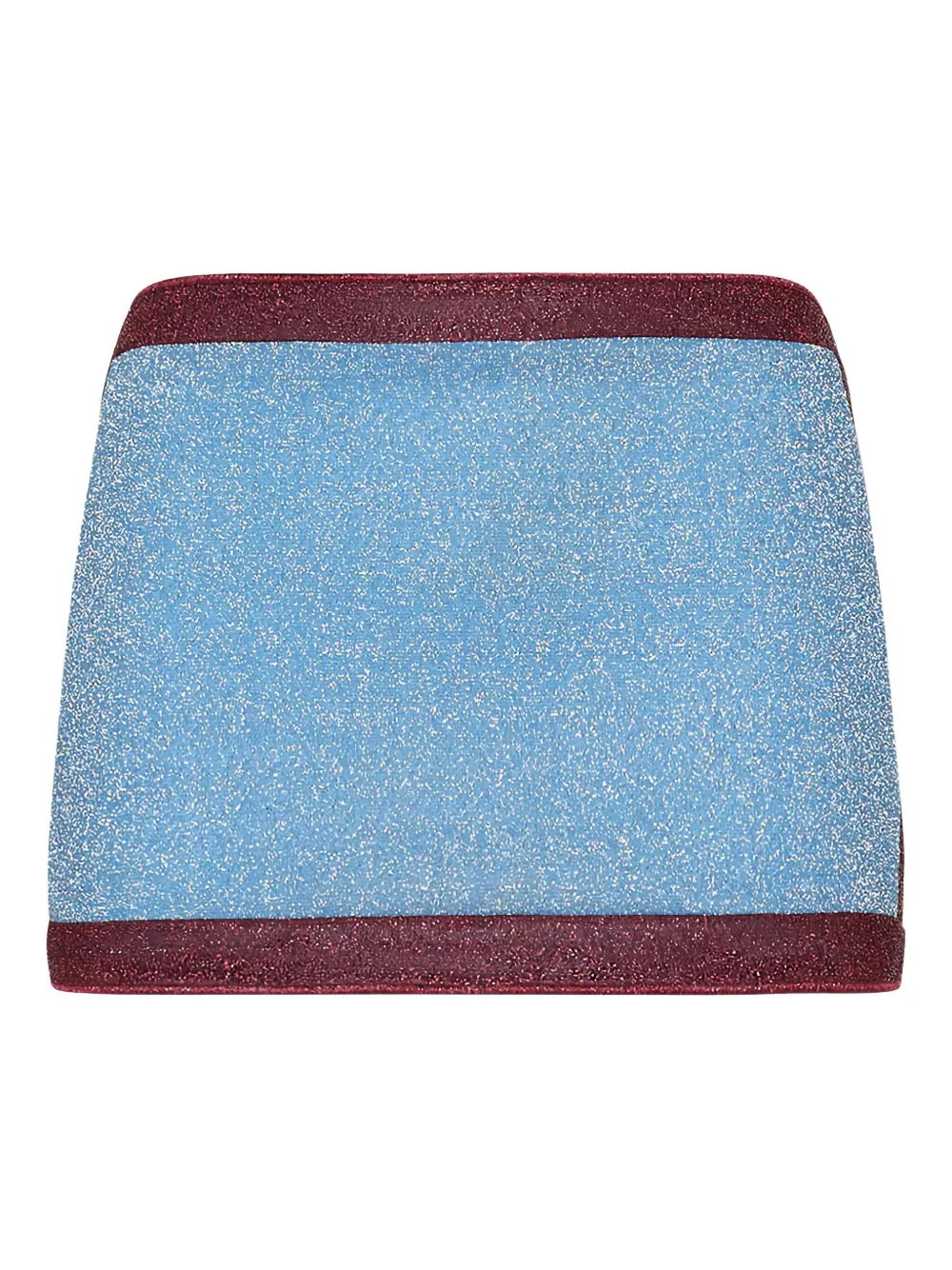 Oséree Mini-rok met glitter en vlakken Blauw