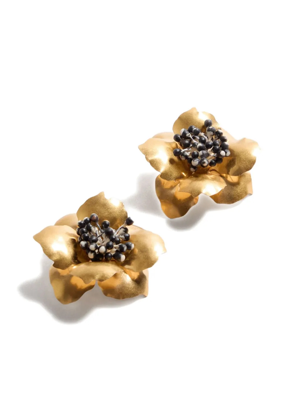 Valentino Fleur Lumineuse Brooch In Gold