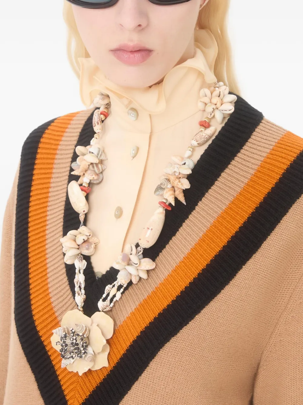 Valentino Garavani Aquatic Garden halsketting - Beige