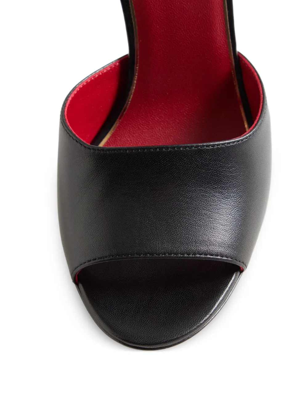 Valentino Garavani 105mm Drip Rose leren sandalen verfraaid met roos Zwart