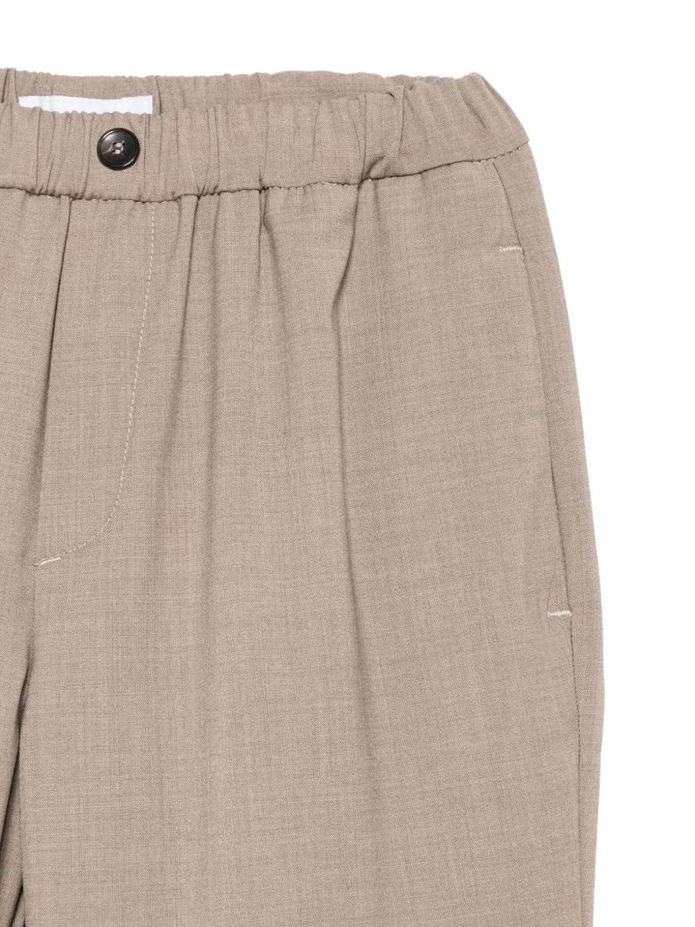 michael coal Broek met elastische taille en zak Bruin