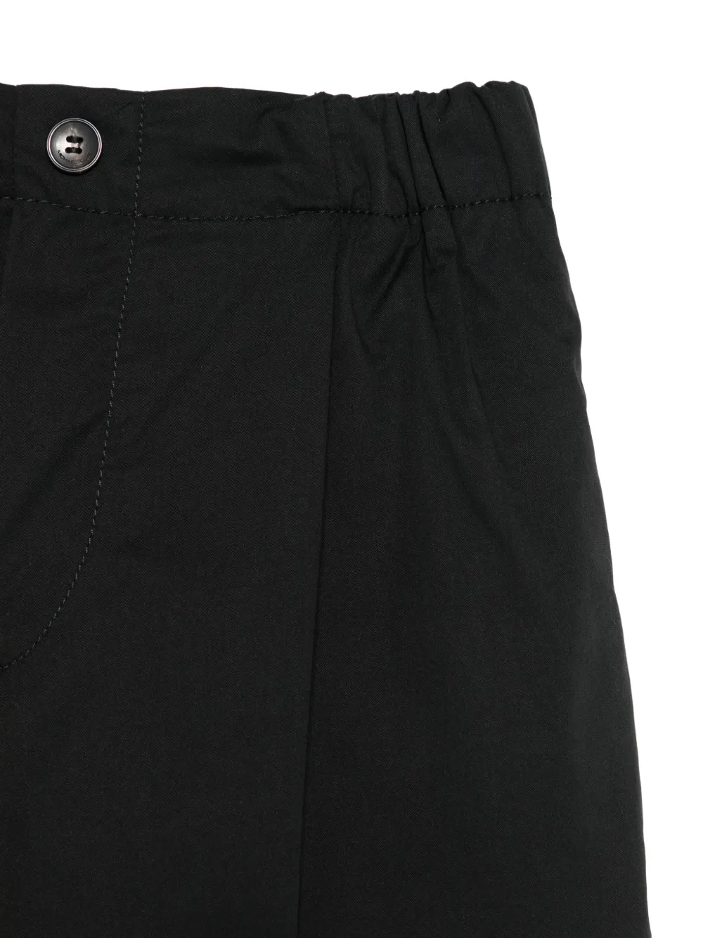 Michael Coal Pleated Elastic-waist Shorts In Black