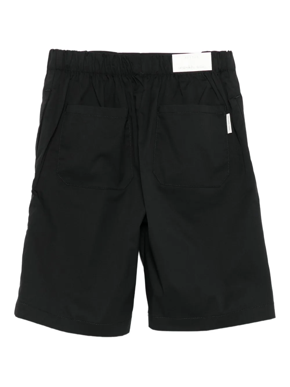 Michael Coal Pleated Elastic-waist Shorts In Black
