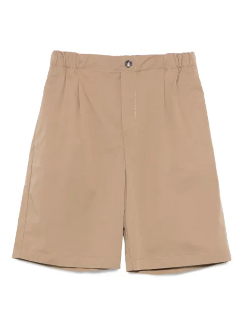 michael coal elastic-waist pleated shorts