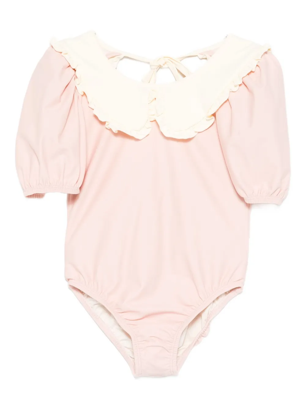 MIPOUNET Daniela ruffled-collar swimsuit - ピンク MIPOUNET Daniela ruffled-collar swimsuit - ピンク