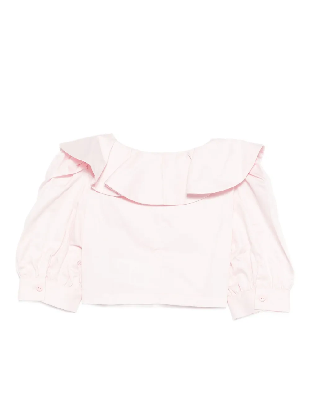 Miss Blumarine Shirt met Peter Pan kraag en strikdetail Roze