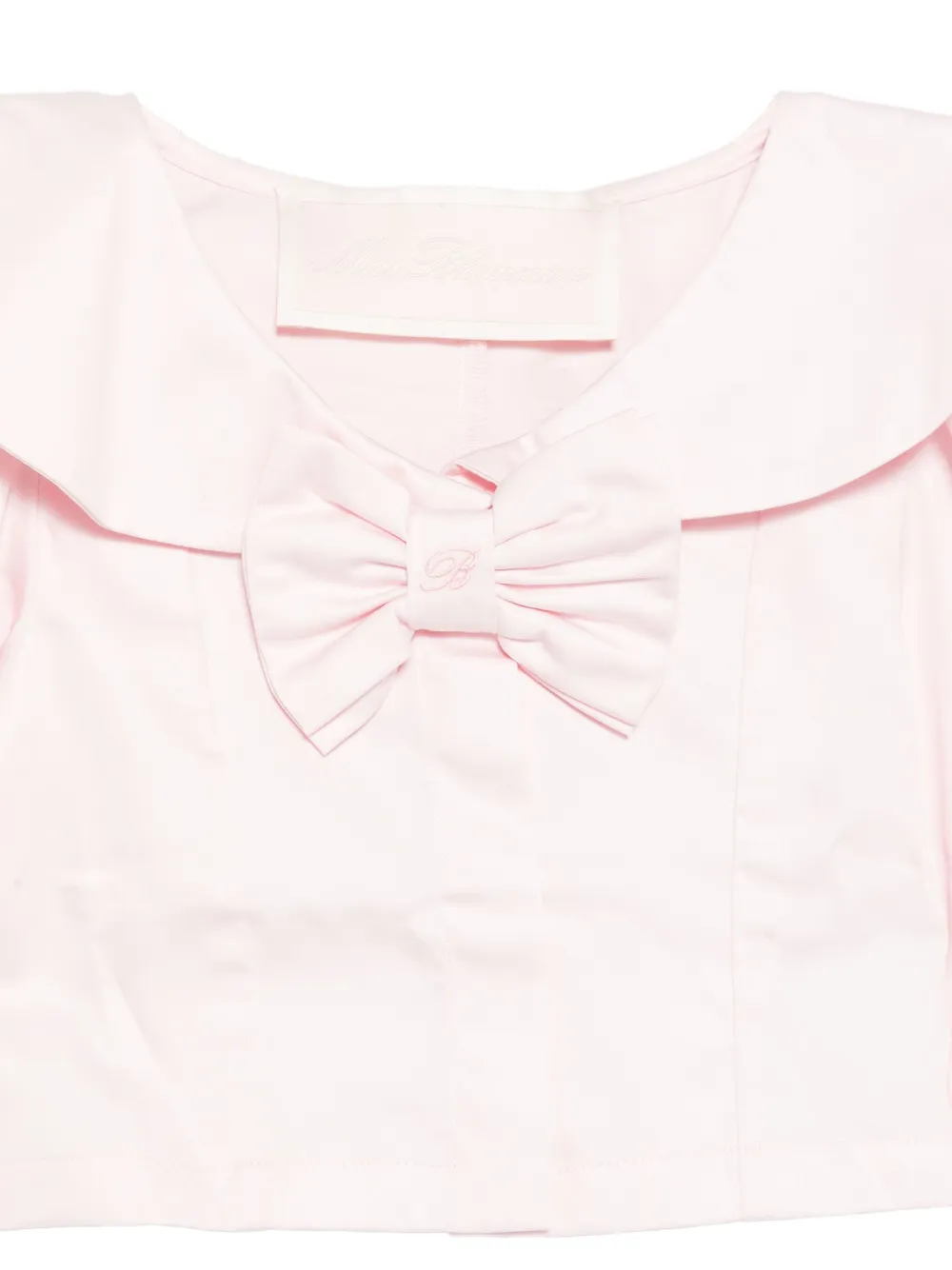 Miss Blumarine Shirt met Peter Pan kraag en strikdetail Roze