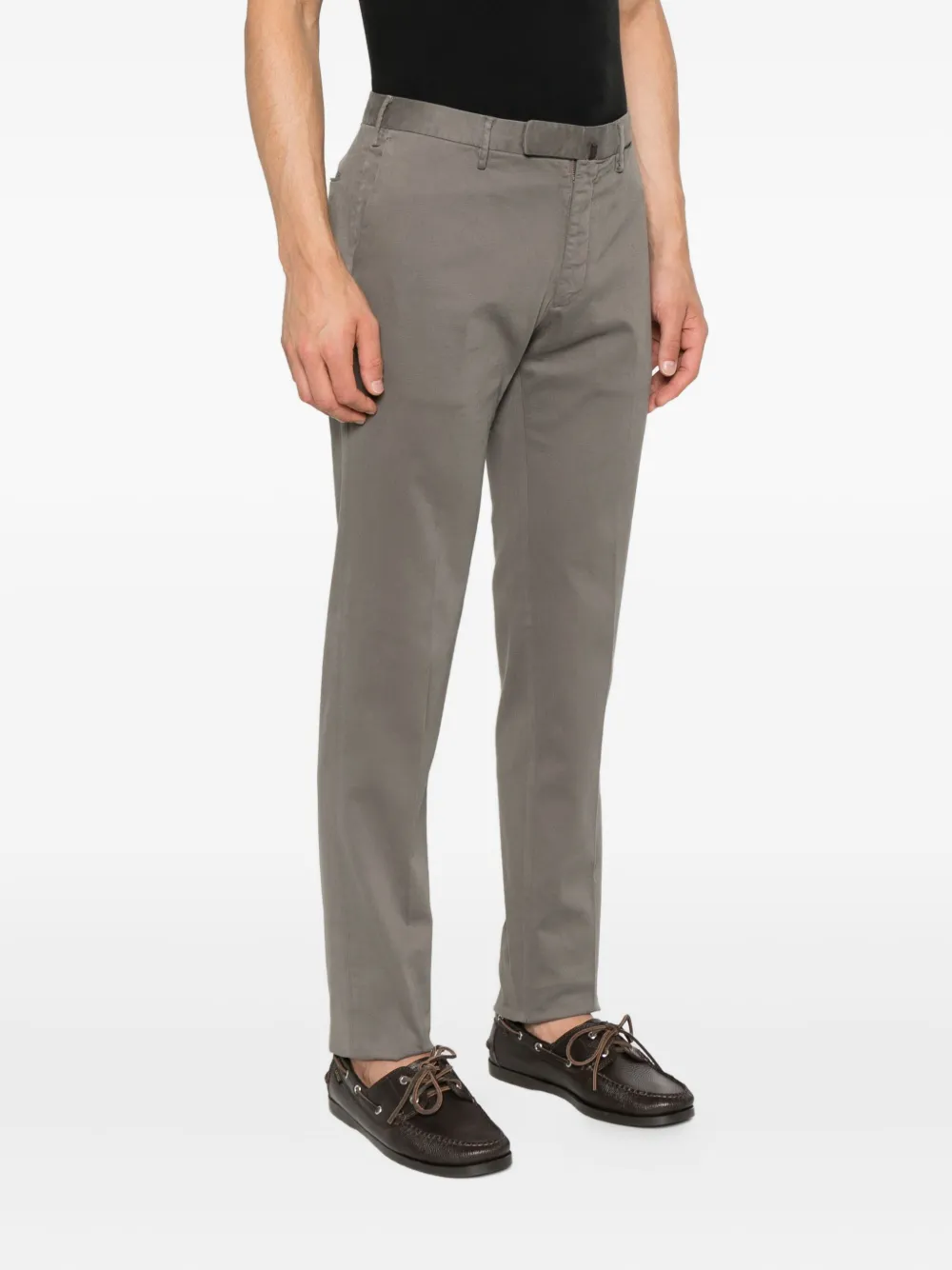 Incotex Broek van stretch-katoen Grijs