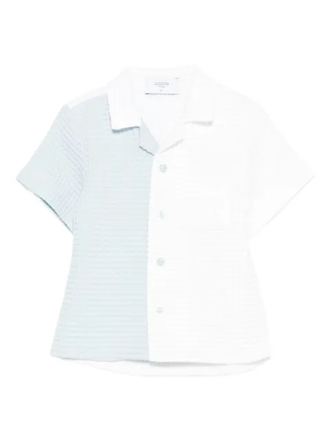 PAADE MODE Mari waffle-weave two-tone shirt