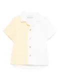 PAADE MODE Mari waffle-weave two-tone shirt - Yellow