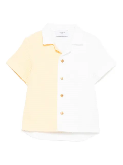 PAADE MODE Mari waffle-weave two-tone shirt