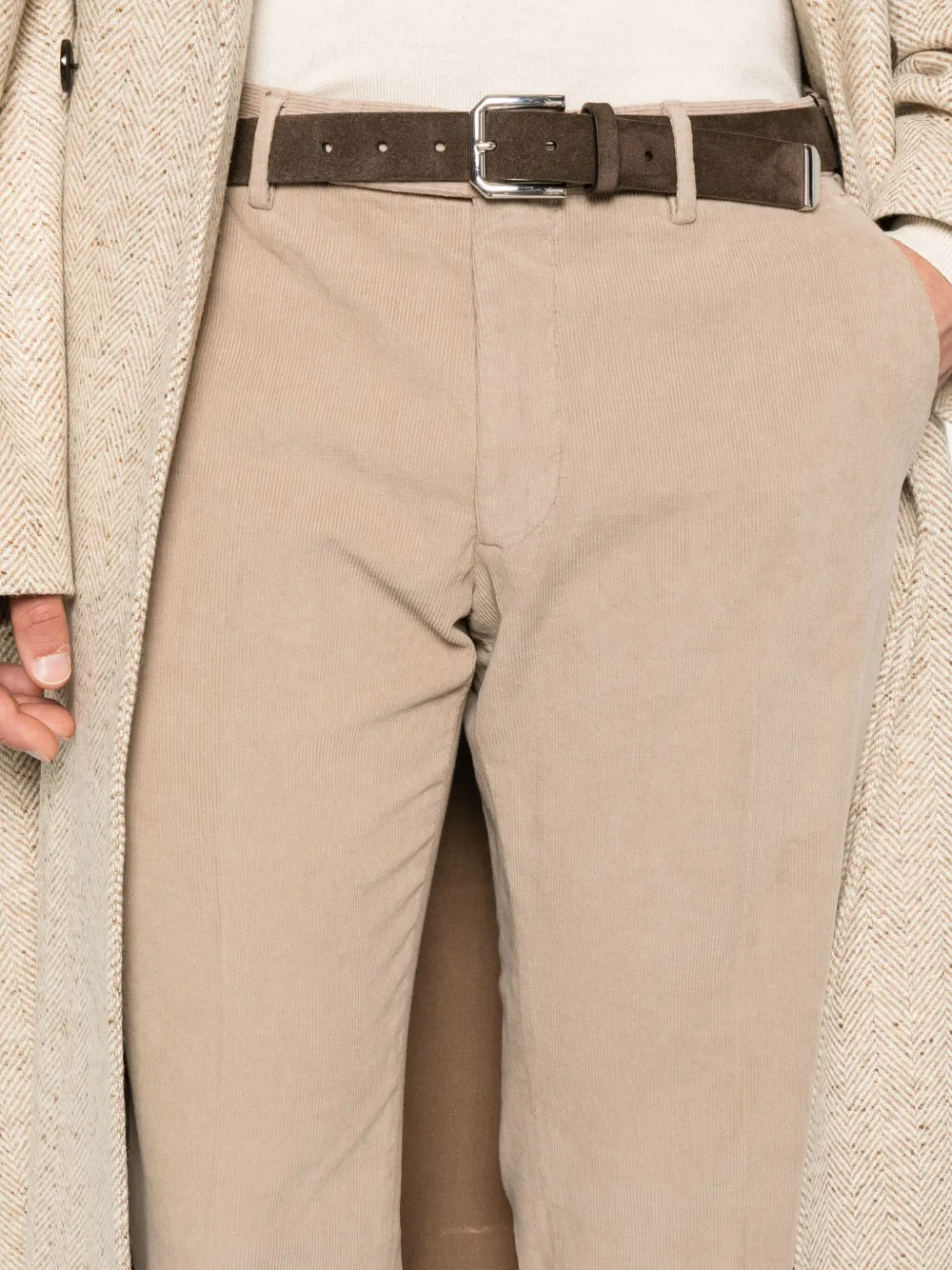 Incotex Broek van stretch-katoen Bruin