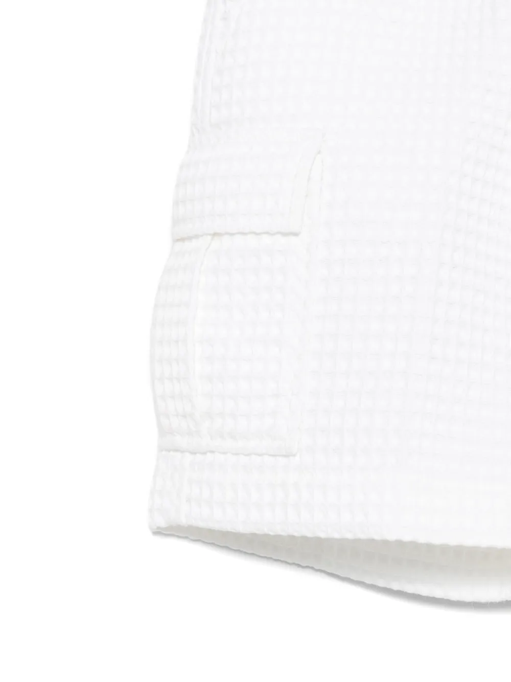 PAADE MODE Cargo shorts met wafelweving Wit