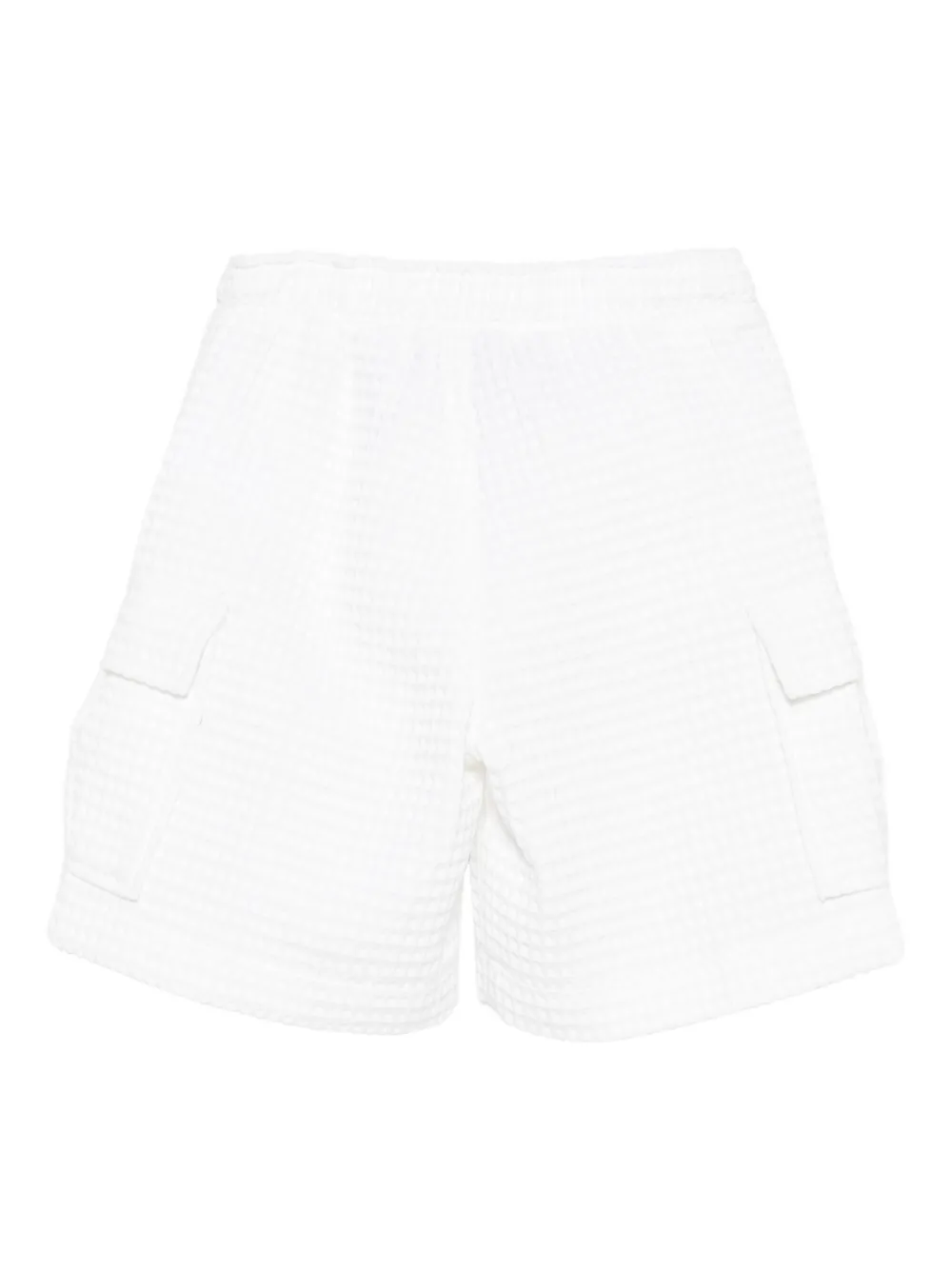 PAADE MODE Cargo shorts met wafelweving Wit