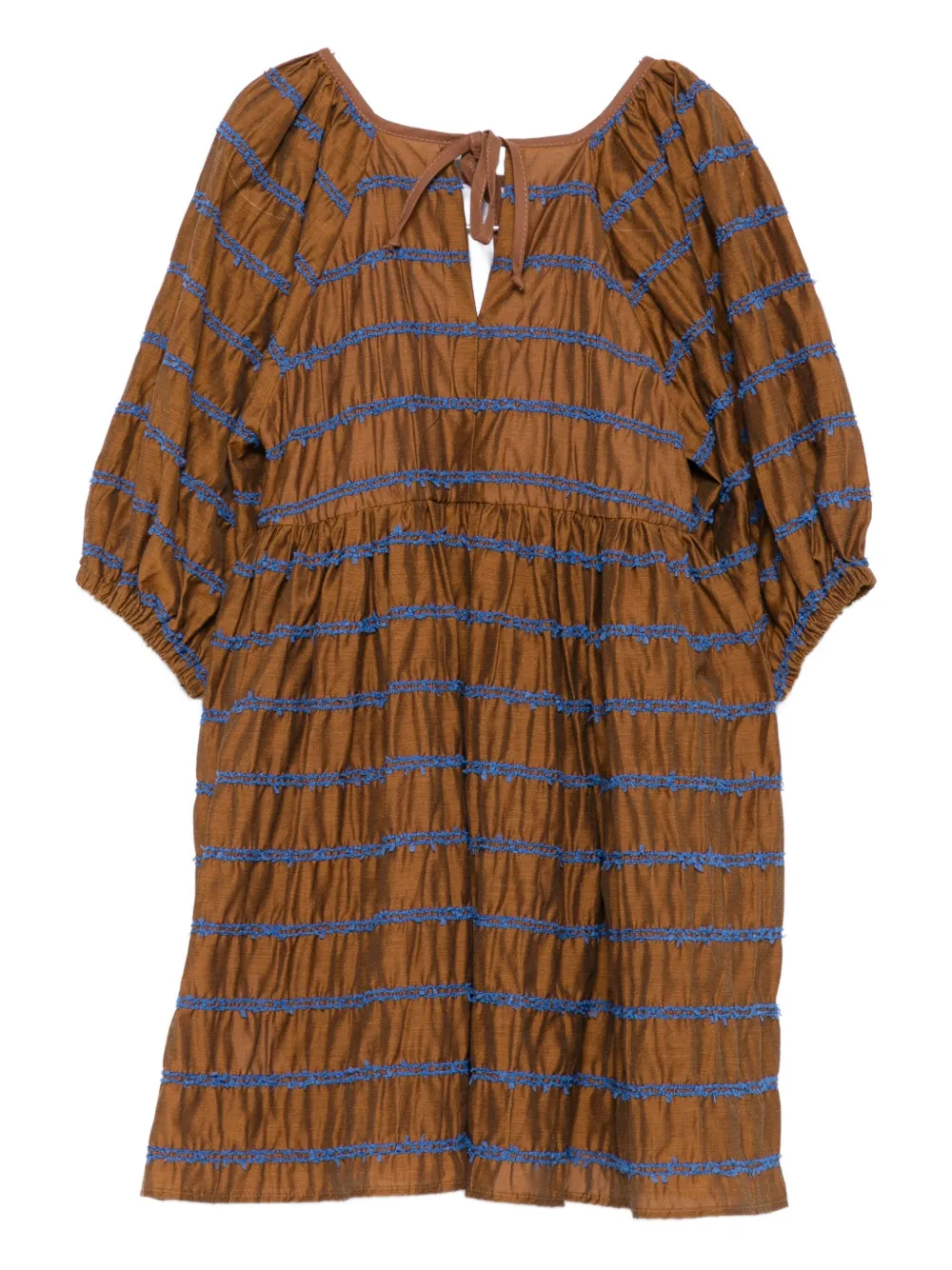 PAADE MODE Skyline striped frill mini dress | Girls Casual Dresses | Image 2