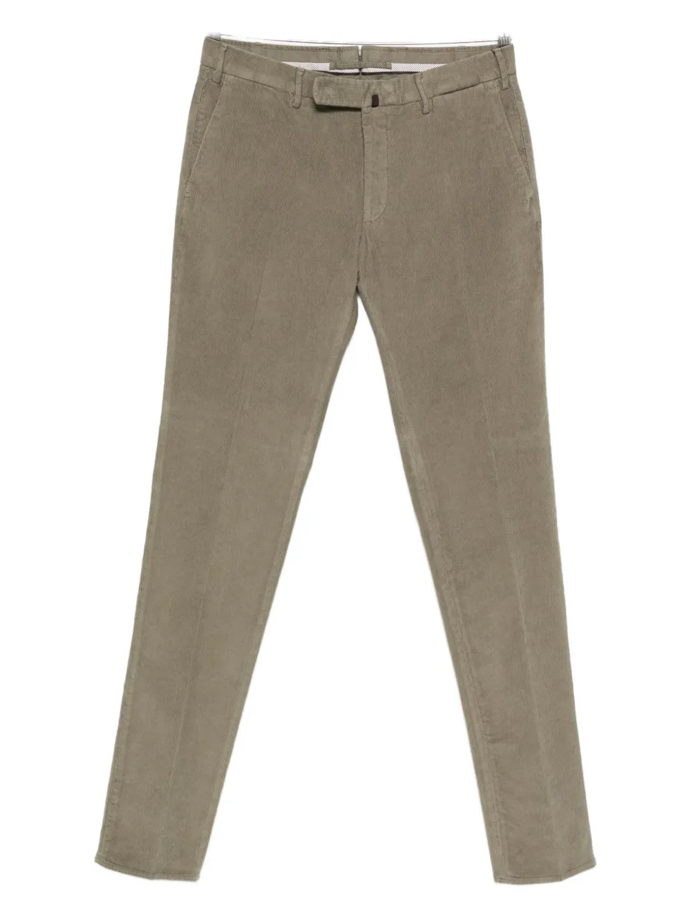 Incotex Stretch-cotton Trousers In Green