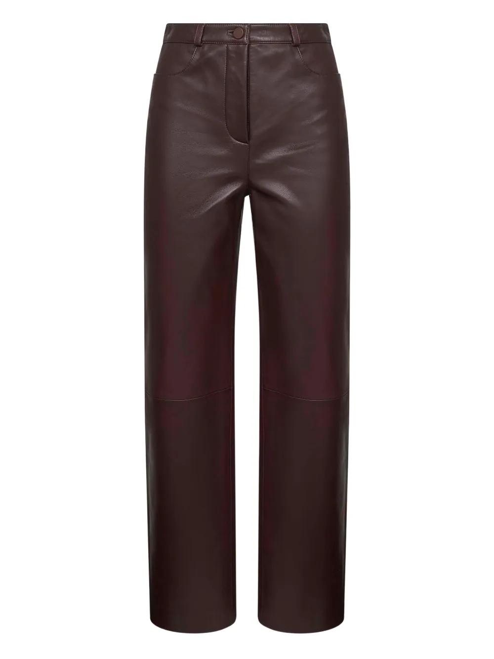 LouLou de Saison Cobe leather trousers - ブラウン LouLou de Saison Cobe leather trousers - ブラウン