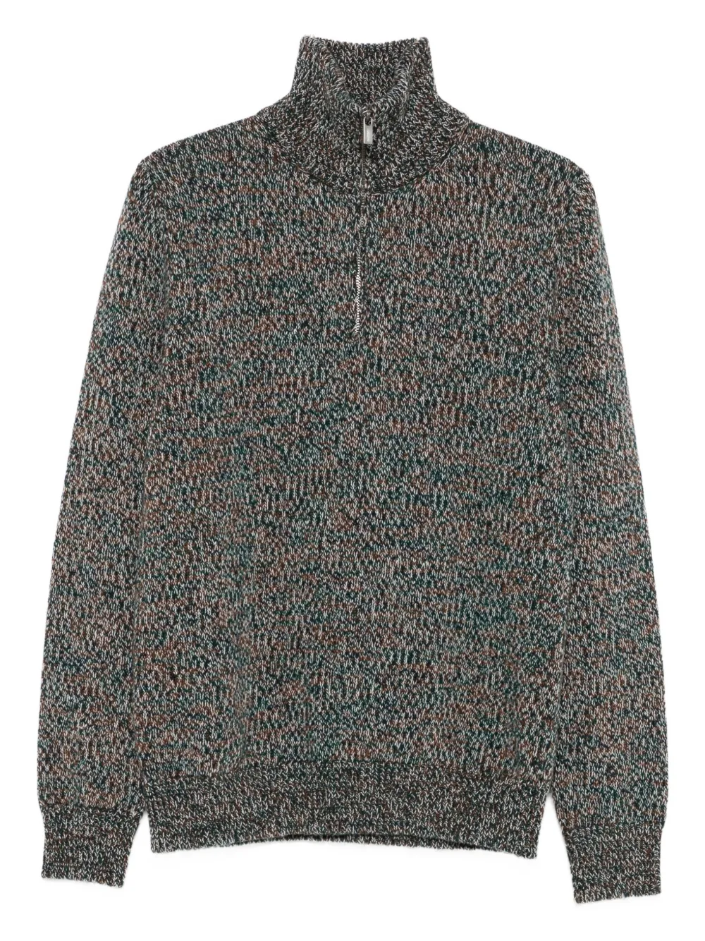 Barena high-neck zip-front sweater | Green | Image 1