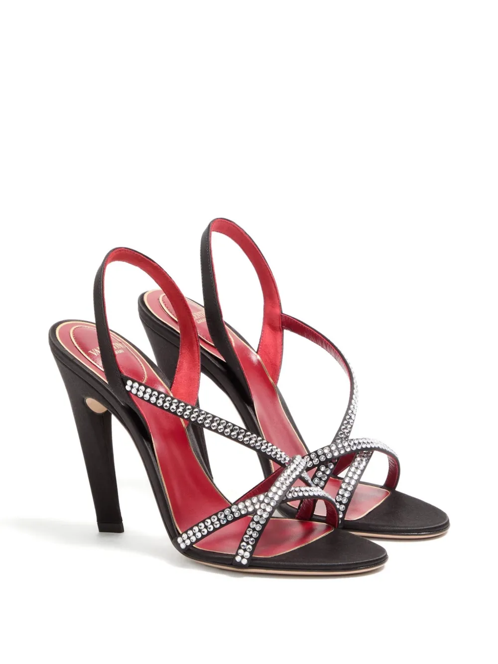 Valentino Garavani 105mm Dans Le Foyer crystal-embellished slingback sandals | Heeled Sandals | Image 2